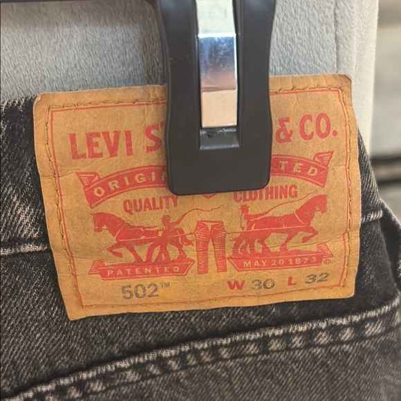 Levi's Dark Gray Straight Jeans for Men - Picture 3 of 5